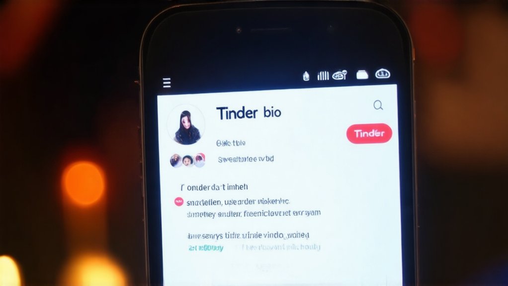tinder bio