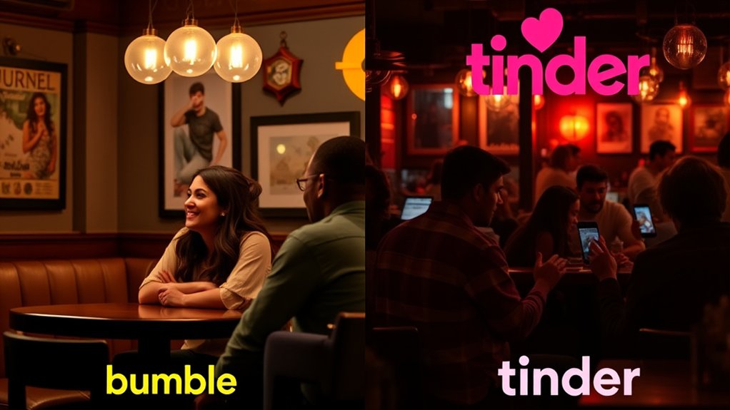 contrasting user experiences between dating apps